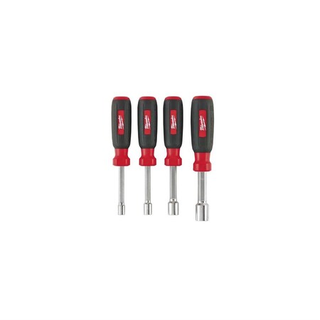Milwaukee Tool MilwaukeeÂ® Hollow Shaft SAE Fractional Nut Driver 4-Piece Set 48-22-2404